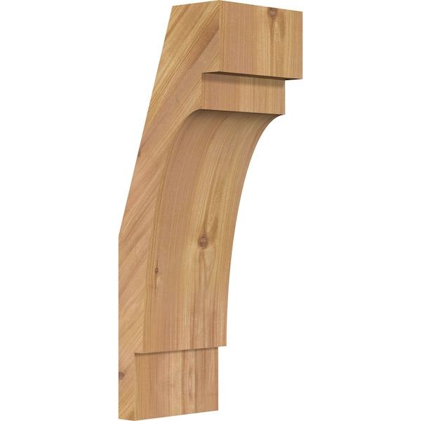Ekena Millwork 5 1/2"W x 6"D x 18"H Merced Smooth Knee Brace, Western Red Cedar BRC06X06X18MRC00SWR - main